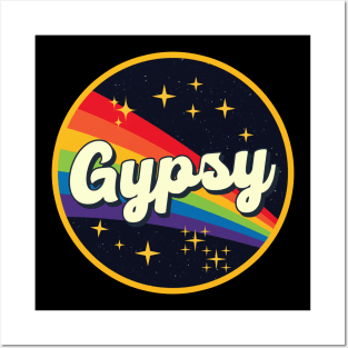 Gypsy // Rainbow In Space Vintage Style Posters and Art